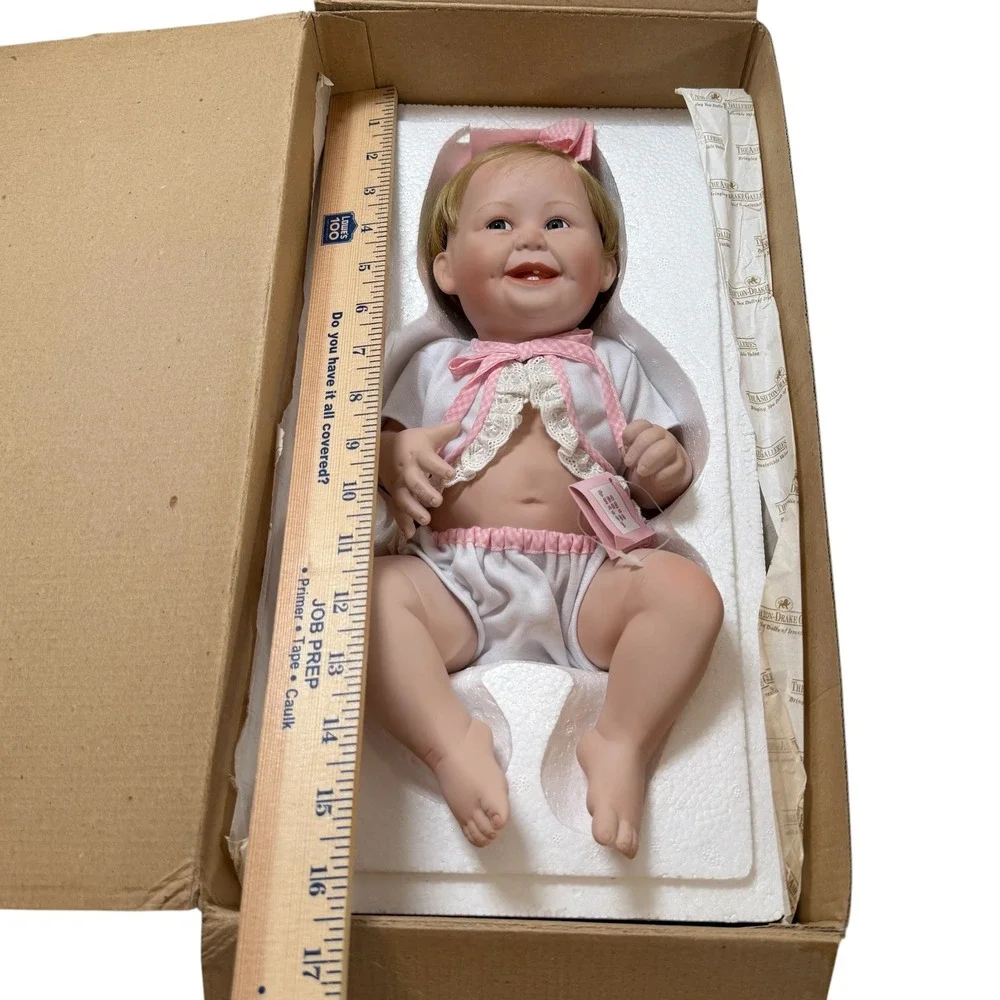 Ashton Drake Titus Tomescu Cute as a Button Baby‎ Doll Barely Yours 1993 New